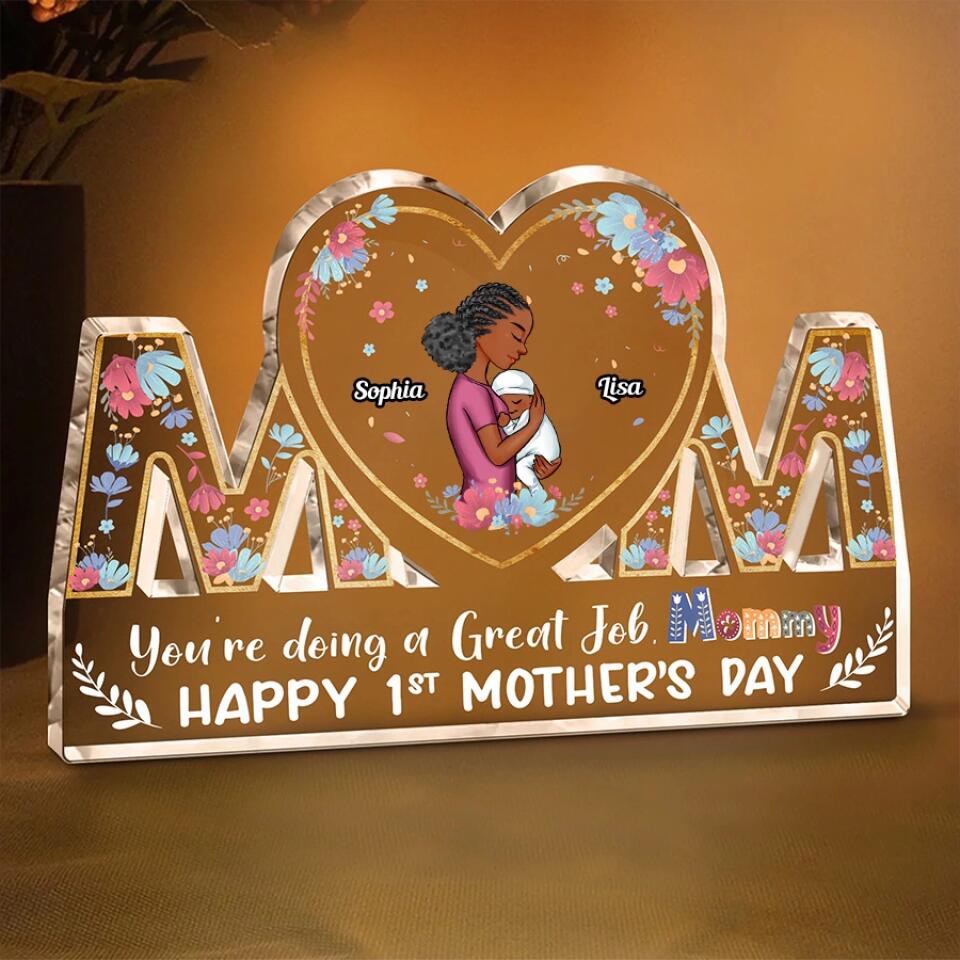 Gifts for first time mothers, Custom Shape Acrylic Plaque, first mothers day gift ideas For Newborn Mom