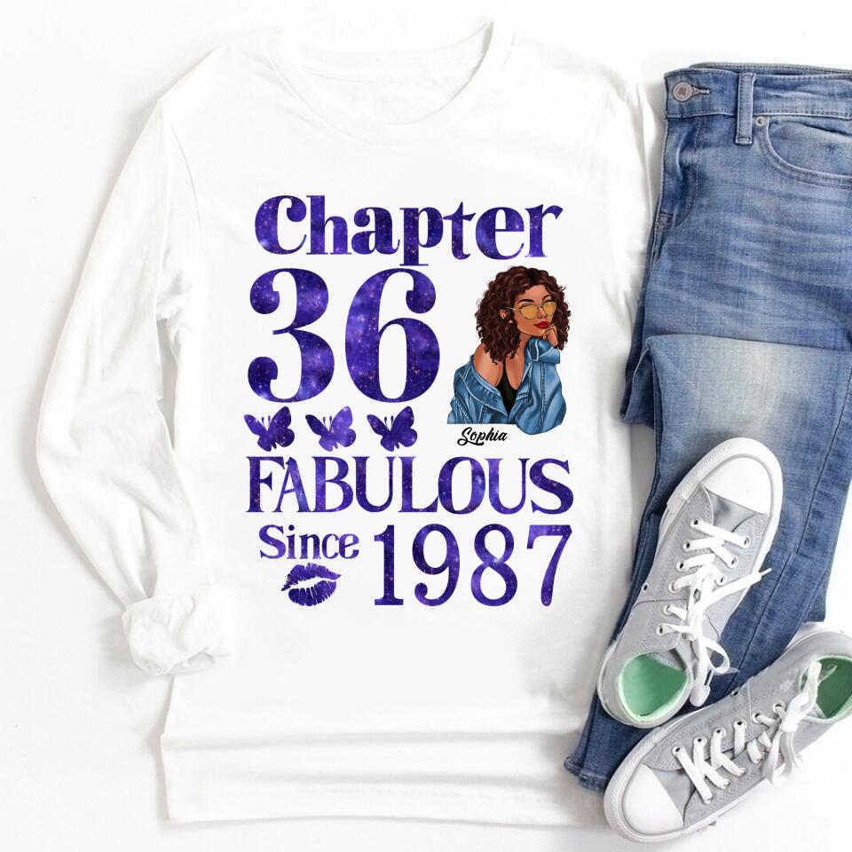 36th Birthday Shirts, Custom Birthday Shirts, Turning 36 Shirt, Gifts For Women Turning 36, 36 And Fabulous Shirt, 1987 Shirt, 36th Birthday Shirts For Her