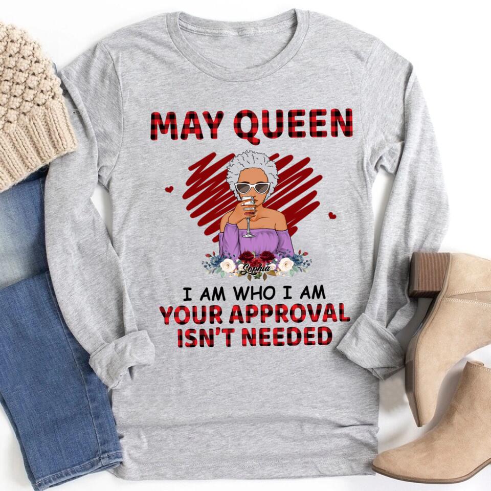 May Birthday Shirt, Custom Birthday Shirt, Queens Born In May, May Birthday Gifts, May Shirts For Woman
