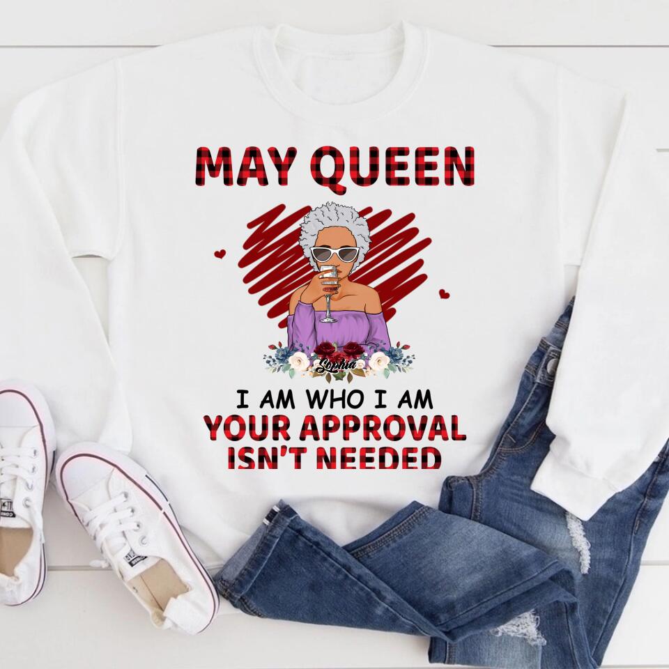 May Birthday Shirt, Custom Birthday Shirt, Queens Born In May, May Birthday Gifts, May Shirts For Woman