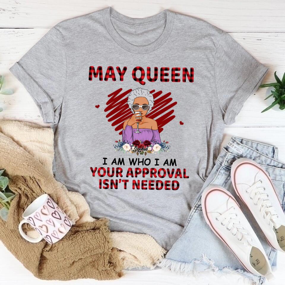 May Birthday Shirt, Custom Birthday Shirt, Queens Born In May, May Birthday Gifts, May Shirts For Woman