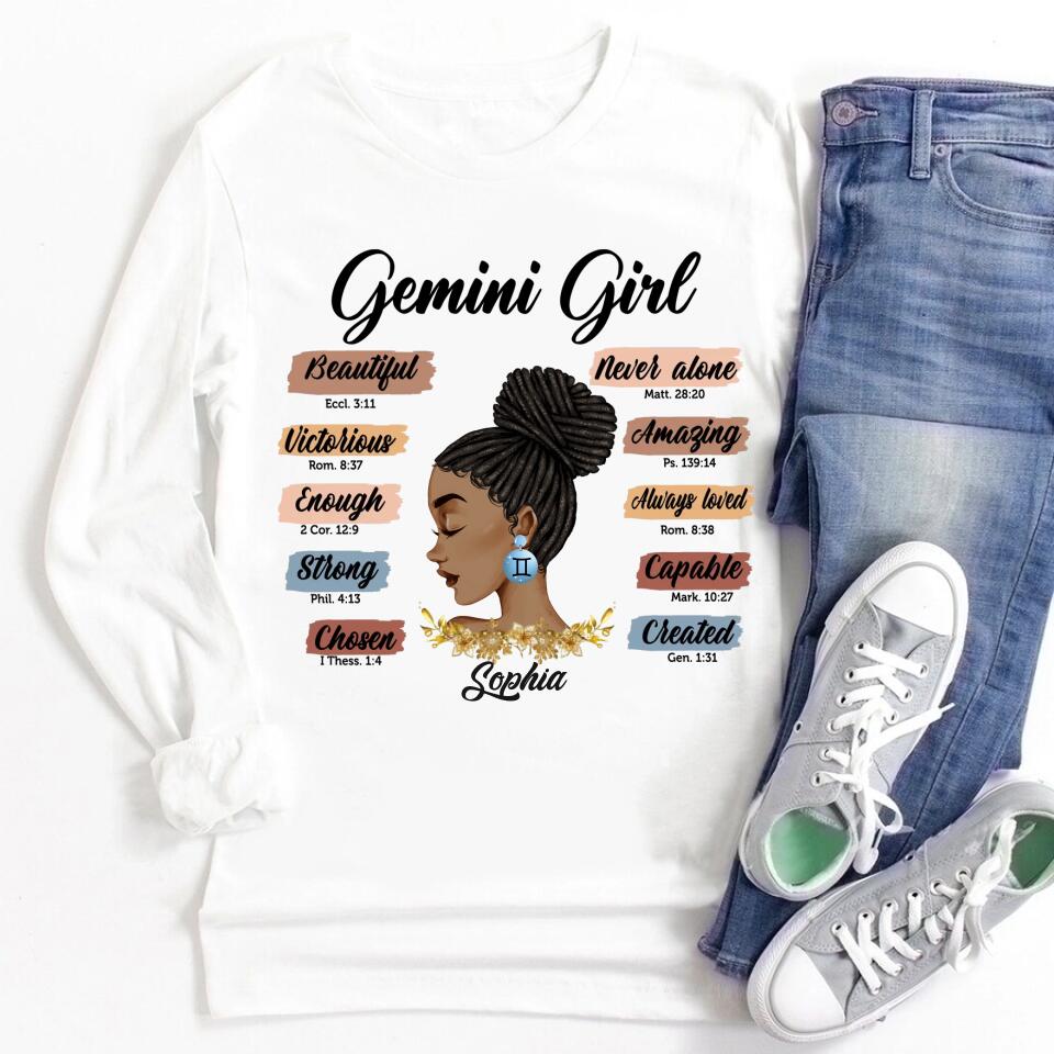 Custom Birthday Shirt, Gemini Zodiac t shirt, Gemini Birthday shirt, Gemini t shirts for ladies, Gemini queen t shirt, Gemini Queen Birthday shirt