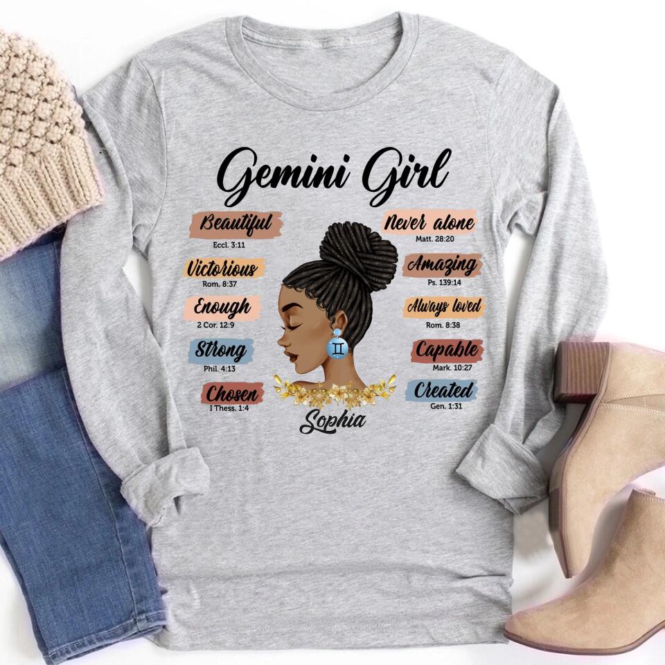 Custom Birthday Shirt, Gemini Zodiac t shirt, Gemini Birthday shirt, Gemini t shirts for ladies, Gemini queen t shirt, Gemini Queen Birthday shirt