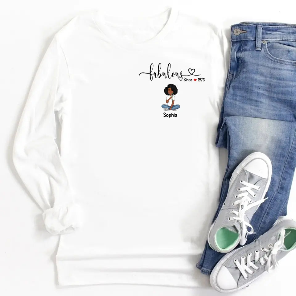 50th Birthday Shirts For Her, Personalised 50th Birthday Gifts, 1973 T Shirt, 50 And Fabulous Shirt, 50th Birthday Shirt Ideas