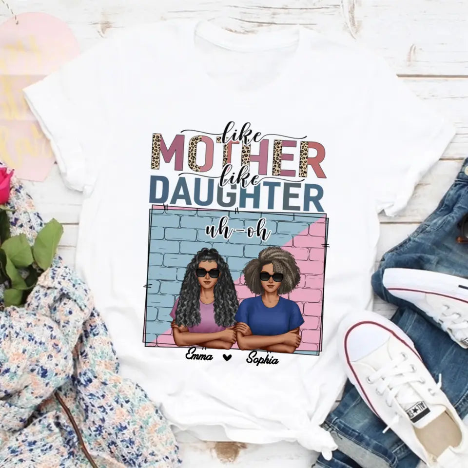Personalized mothers day shirts, mother&#39;s day gifts, Like Mother Like Daughter Oh Crap shirt, mother day shirt ideas