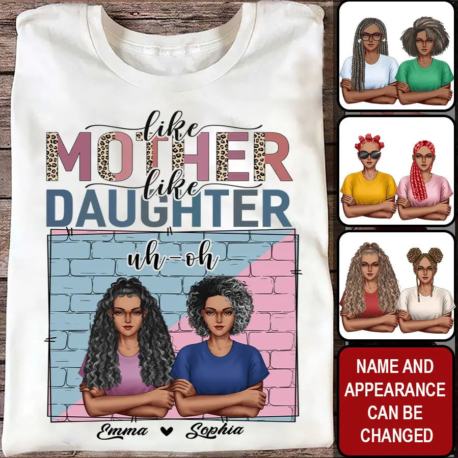 Personalized mothers day shirts, mother's day gifts, Like Mother Like Daughter Oh Crap shirt, mother day shirt ideas