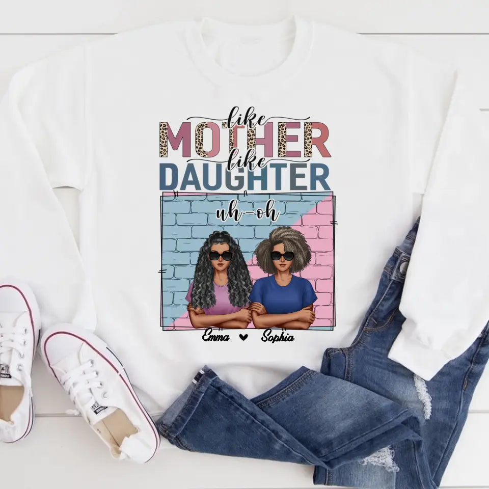 Personalized mothers day shirts, mother&#39;s day gifts, Like Mother Like Daughter Oh Crap shirt, mother day shirt ideas