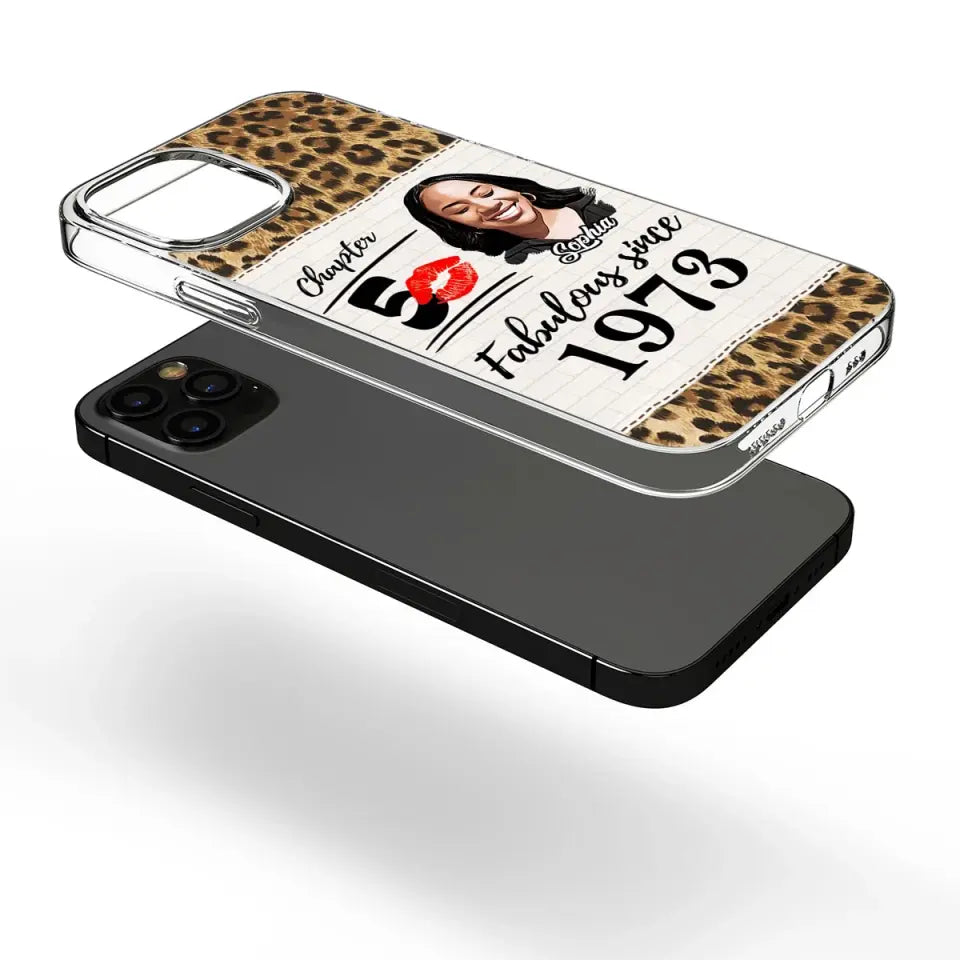 Personalized Clear Phone Case, gifts for 50th birthday woman, personalized 50th birthday gifts