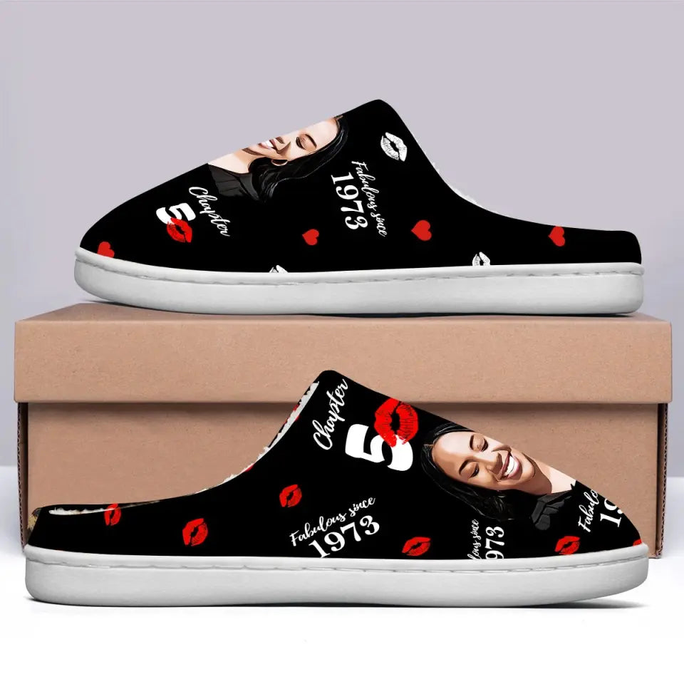 Personalized Slippers, 50th Birthday Gifts For Her, 50 And Fabulous Gifts, Gift Ideas 50th Birthday Woman