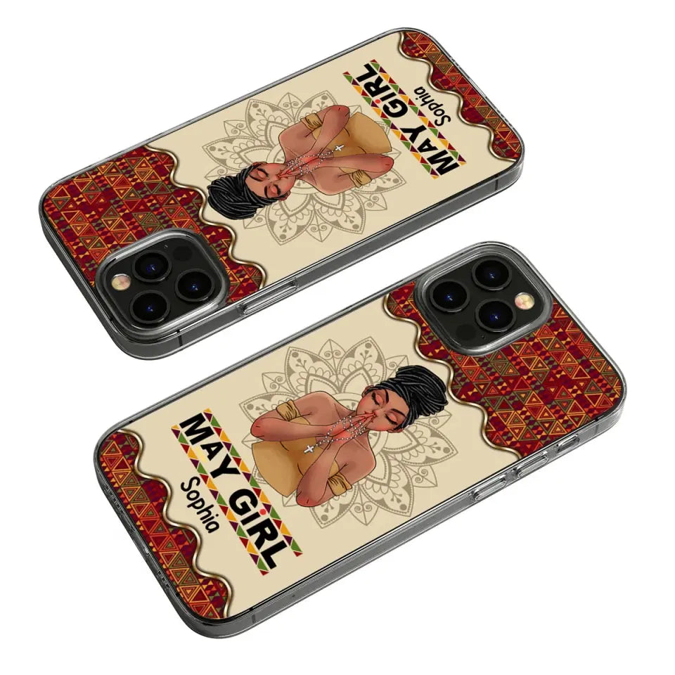 Personalized Clear Phone Case, Birthday Gift For May Queen, May birthday gifts, May Birthday Gift idea For Her