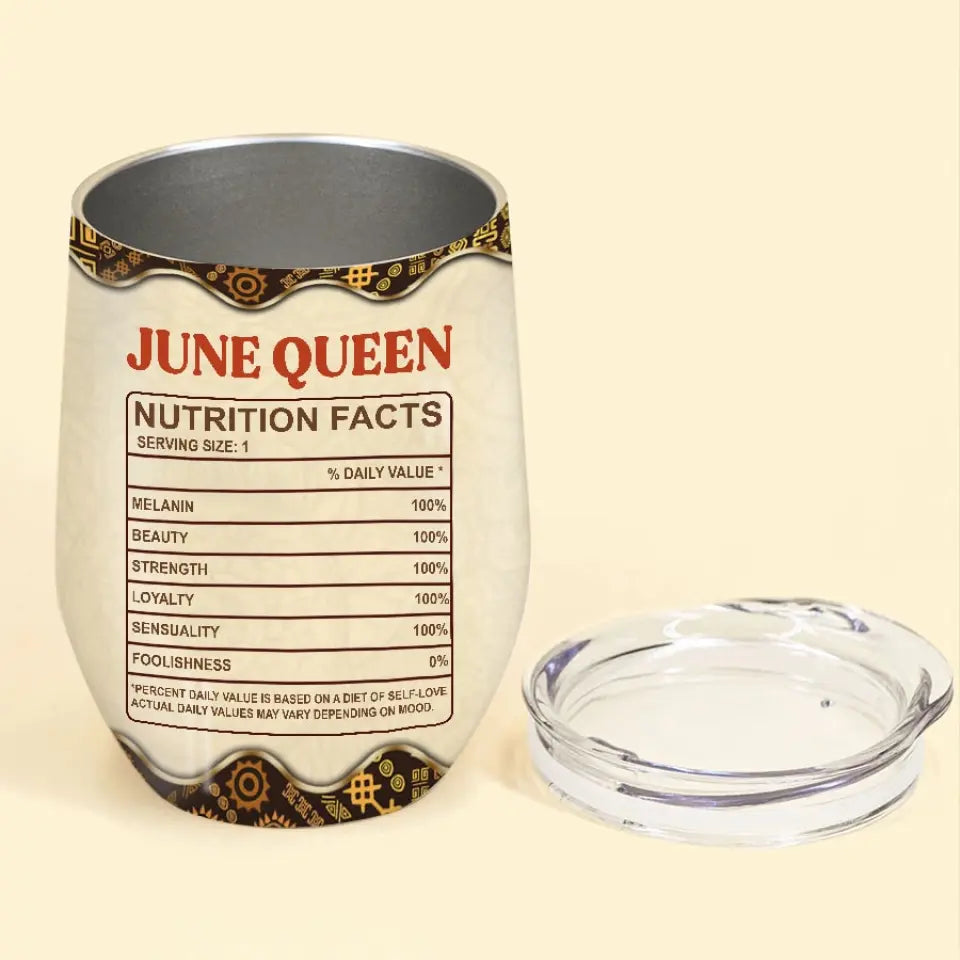 Personalized Wine Tumbler - Birthday Gift For June Queen, June birthday gifts, June Birthday Gift idea For Her