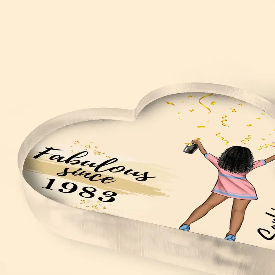 Custom Shape Acrylic Plaque, 50th Birthday Gifts For Her, 50 And Fabulous Gifts, Gift Ideas 50th Birthday Woman