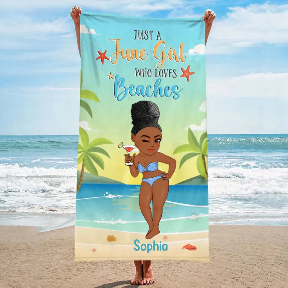 Custom Beach Towels, Beach Towel, Best Beach Towels, Queens was Born In June, June Birthday Gift For Woman, Beach Lover