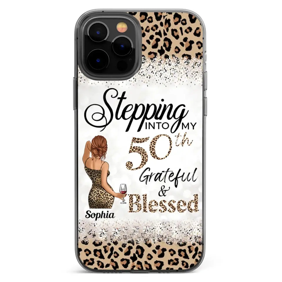 Personalized Clear Phone Case, 50th Birthday Gifts For Her, 50 And Fabulous Gifts, Gift Ideas 50th Birthday Woman
