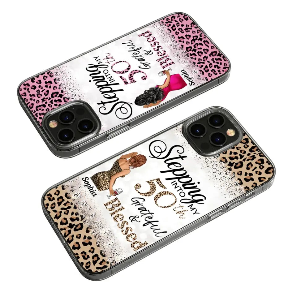 Personalized Clear Phone Case, 50th Birthday Gifts For Her, 50 And Fabulous Gifts, Gift Ideas 50th Birthday Woman
