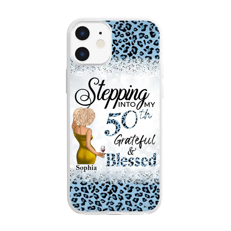 Personalized Clear Phone Case, 50th Birthday Gifts For Her, 50 And Fabulous Gifts, Gift Ideas 50th Birthday Woman