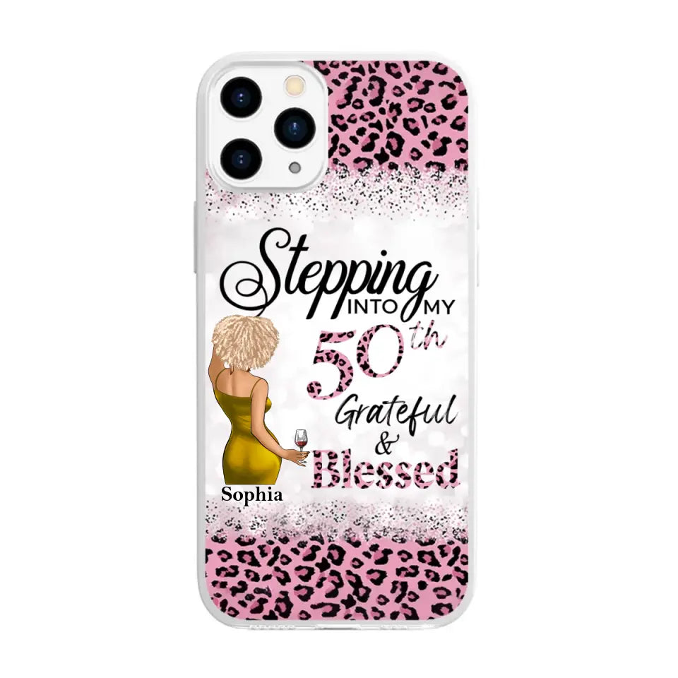 Personalized Clear Phone Case, 50th Birthday Gifts For Her, 50 And Fabulous Gifts, Gift Ideas 50th Birthday Woman