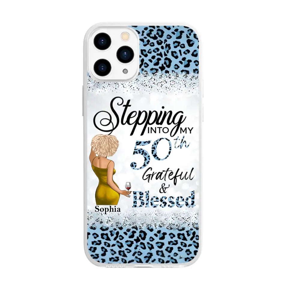 Personalized Clear Phone Case, 50th Birthday Gifts For Her, 50 And Fabulous Gifts, Gift Ideas 50th Birthday Woman
