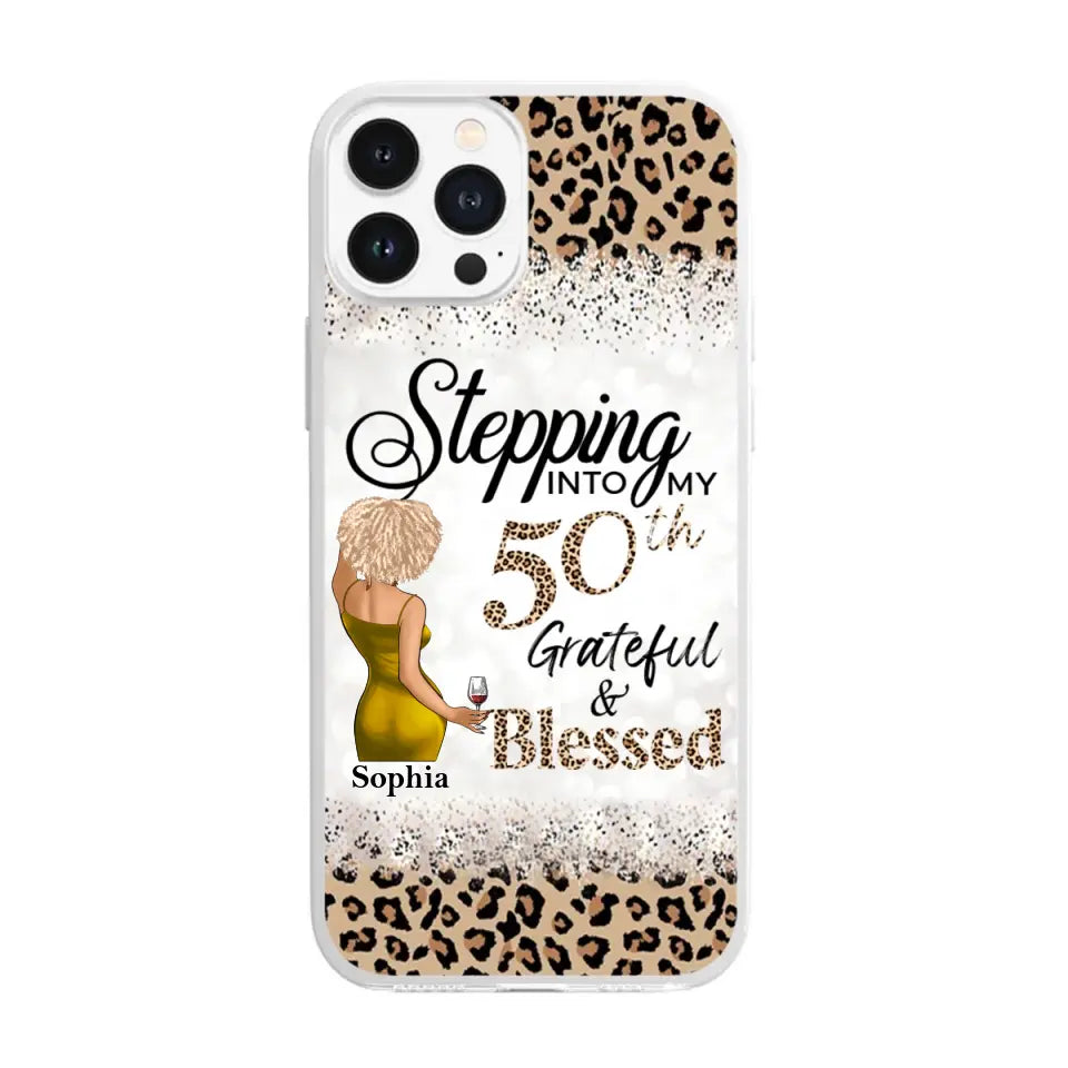 Personalized Clear Phone Case, 50th Birthday Gifts For Her, 50 And Fabulous Gifts, Gift Ideas 50th Birthday Woman