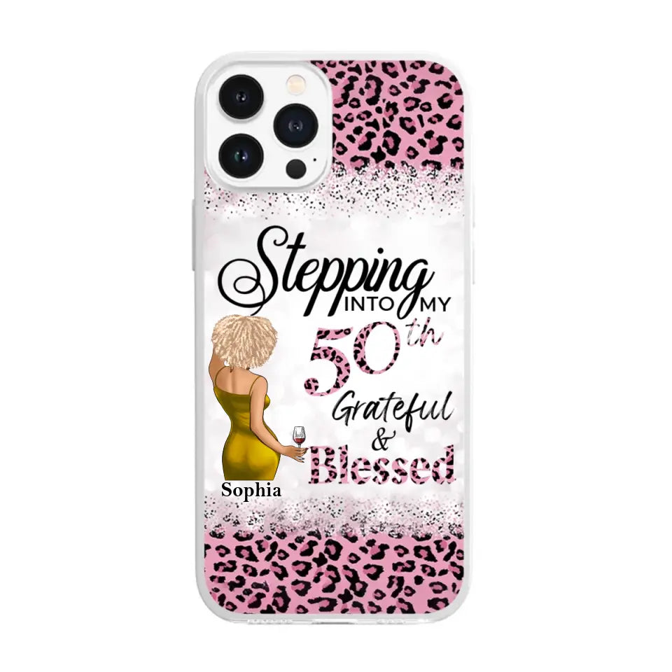 Personalized Clear Phone Case, 50th Birthday Gifts For Her, 50 And Fabulous Gifts, Gift Ideas 50th Birthday Woman