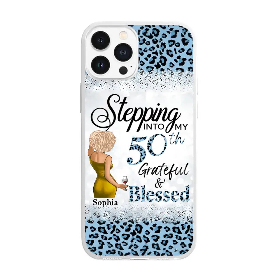 Personalized Clear Phone Case, 50th Birthday Gifts For Her, 50 And Fabulous Gifts, Gift Ideas 50th Birthday Woman