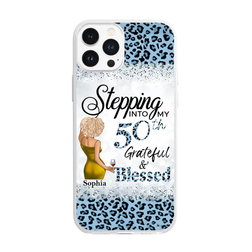 Personalized Clear Phone Case, 50th Birthday Gifts For Her, 50 And Fabulous Gifts, Gift Ideas 50th Birthday Woman
