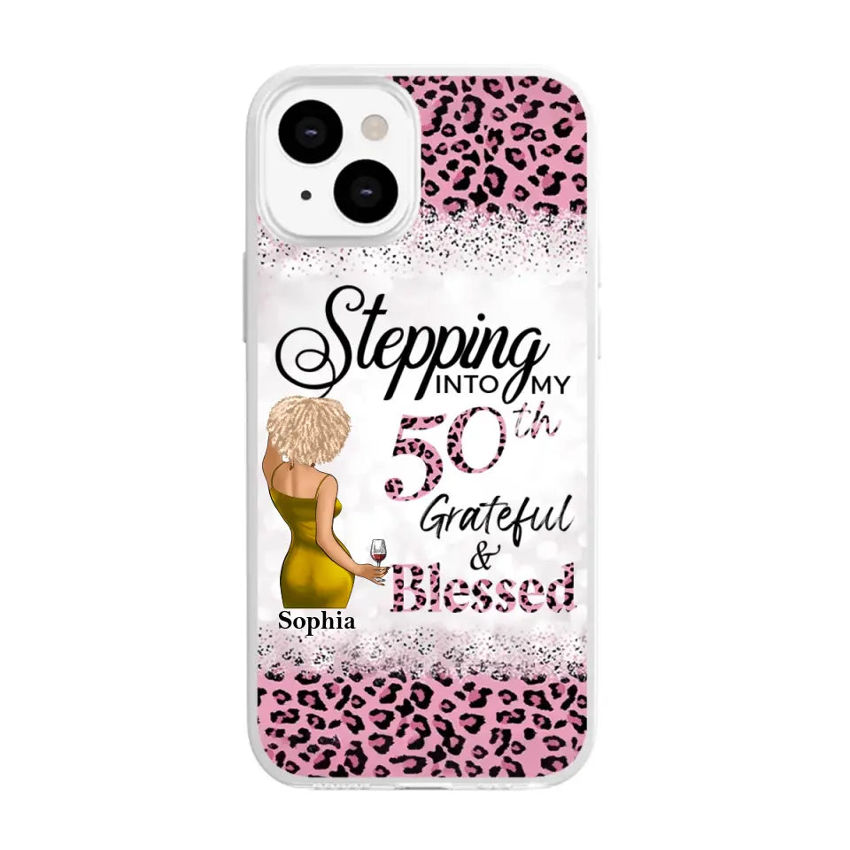 Personalized Clear Phone Case, 50th Birthday Gifts For Her, 50 And Fabulous Gifts, Gift Ideas 50th Birthday Woman