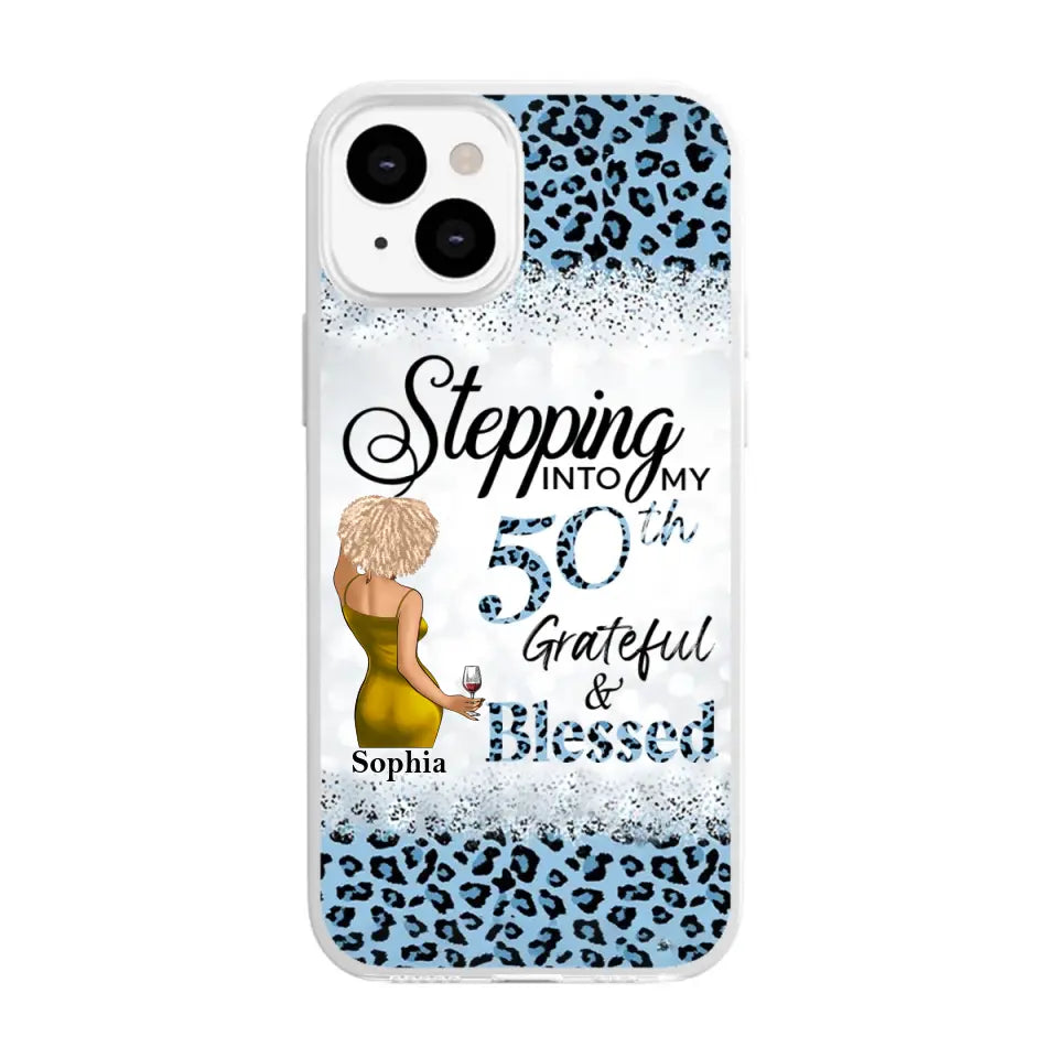 Personalized Clear Phone Case, 50th Birthday Gifts For Her, 50 And Fabulous Gifts, Gift Ideas 50th Birthday Woman