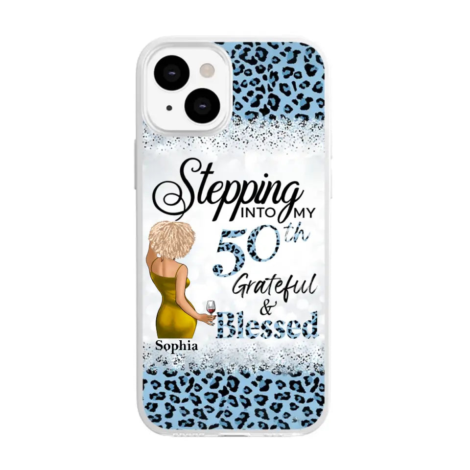 Personalized Clear Phone Case, 50th Birthday Gifts For Her, 50 And Fabulous Gifts, Gift Ideas 50th Birthday Woman