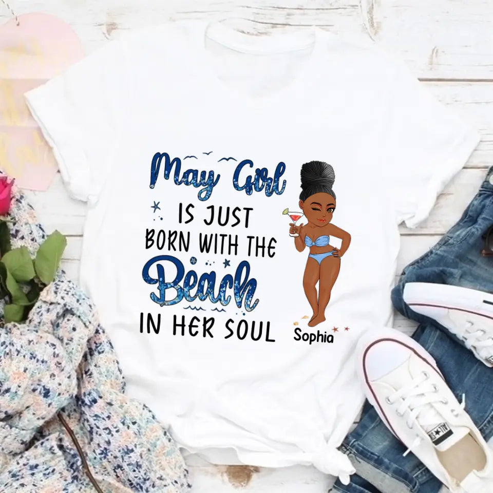 May Birthday Shirt, Custom Birthday Shirt, Queens Born In May, May Birthday Gifts, May Shirts For Woman, Beach Lover