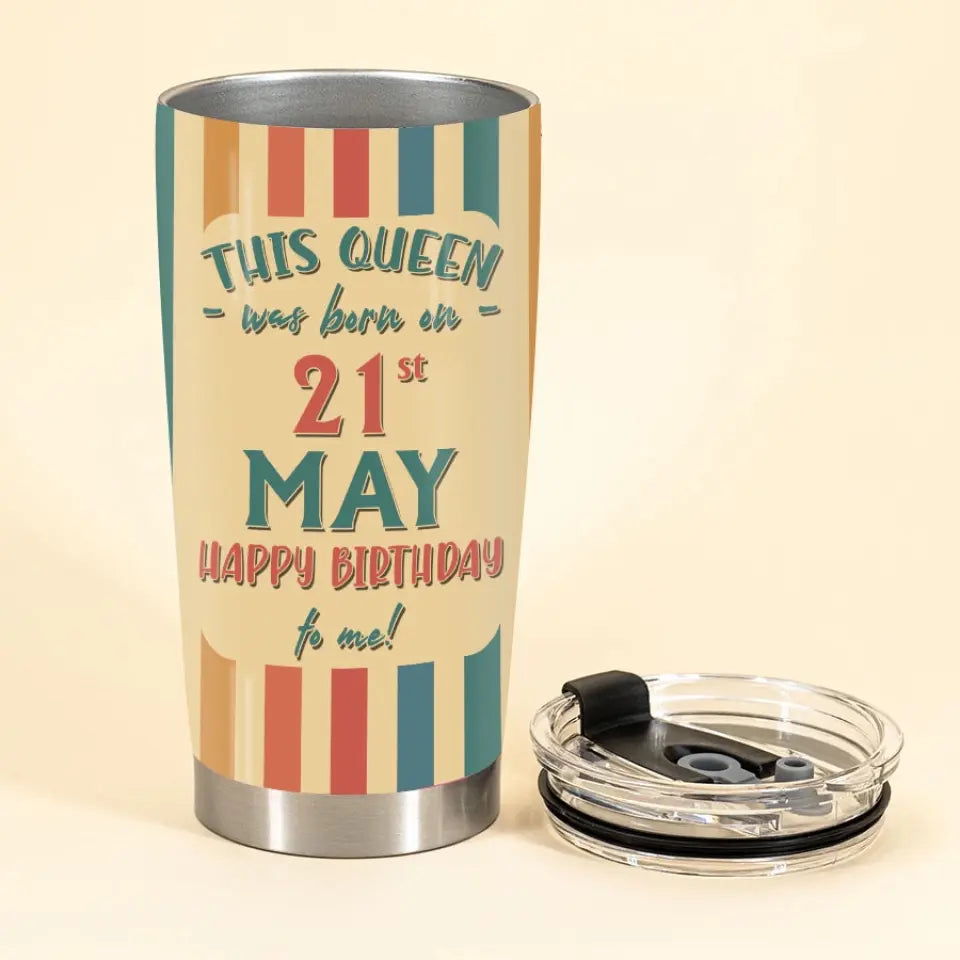 Personalized Tumblers, Birthday Tumbler, Birthdays In May, May Birthday Gifts For Her , Beach Lover
