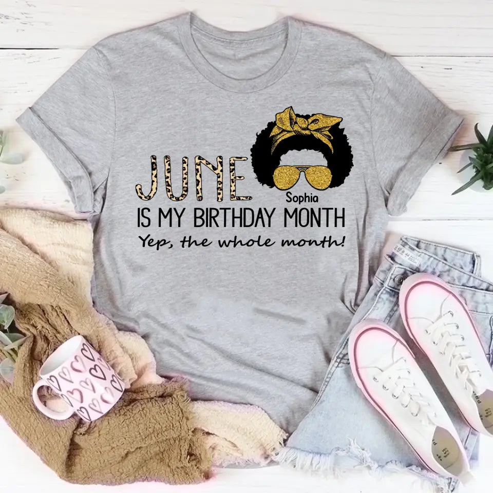 June Birthday Shirt, Custom Birthday Shirt, Queens Are Born In June, June Birthday Shirts For Woman, June Birthday Gifts