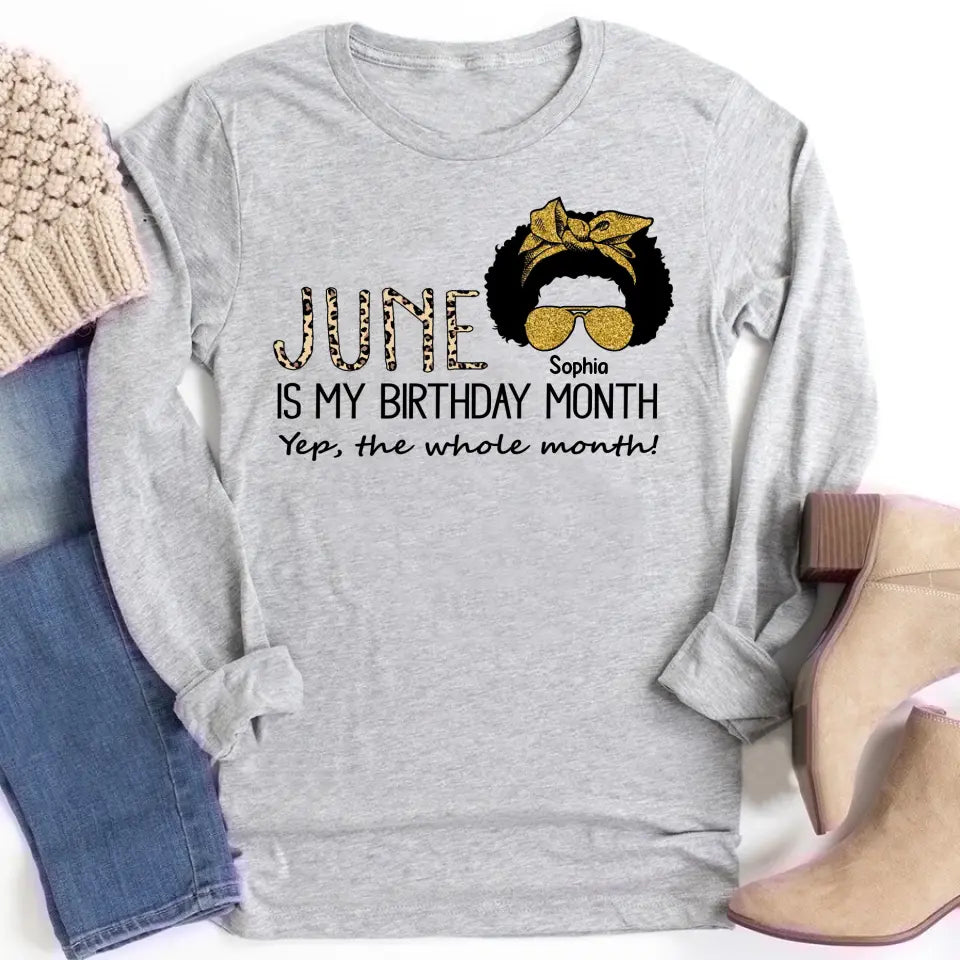 June Birthday Shirt, Custom Birthday Shirt, Queens Are Born In June, June Birthday Shirts For Woman, June Birthday Gifts