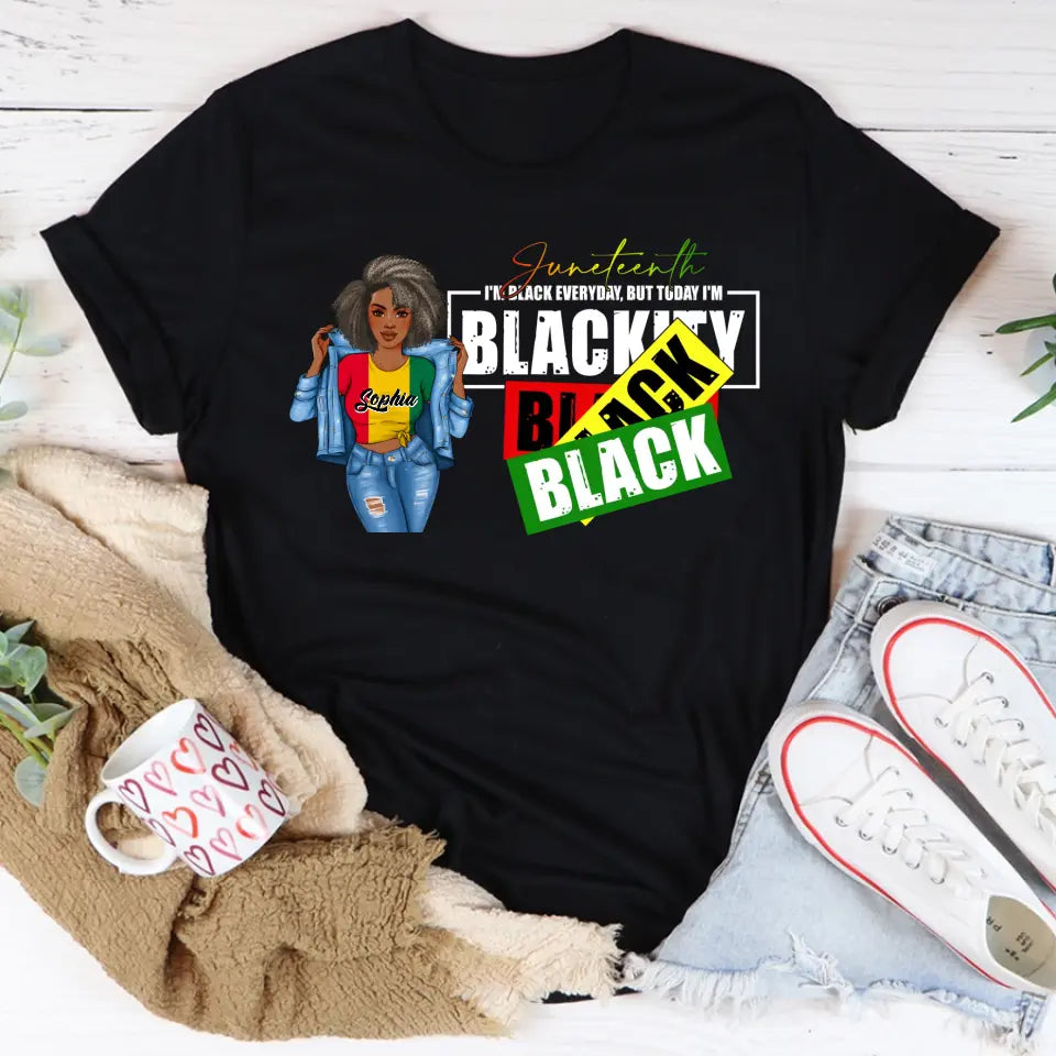 Juneteenth Shirt, Custom Juneteenth Shirt, Juneteenth Is My Independence 1865 Celebrating Freedom Day T-Shirt