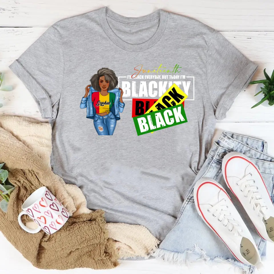 Juneteenth Shirt, Custom Juneteenth Shirt, Juneteenth Is My Independence 1865 Celebrating Freedom Day T-Shirt