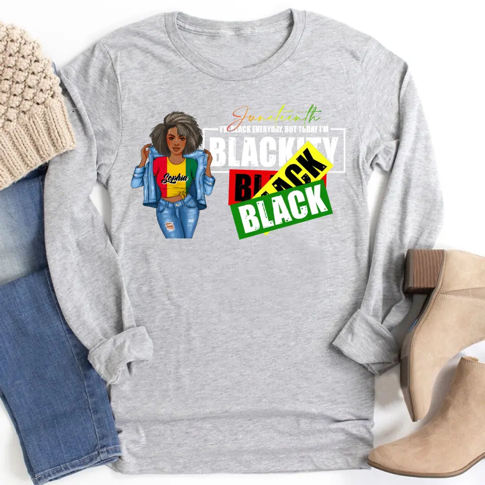 Juneteenth Shirt, Custom Juneteenth Shirt, Juneteenth Is My Independence 1865 Celebrating Freedom Day T-Shirt