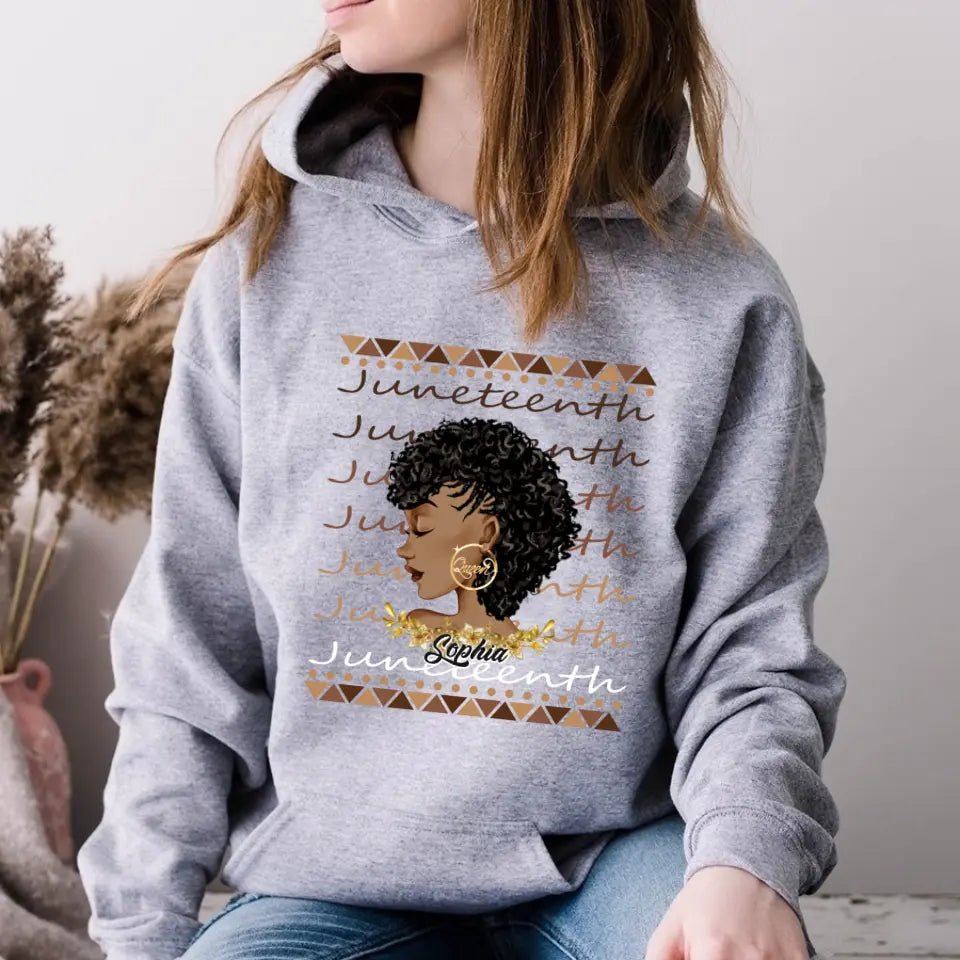 Personalized Shirt - Juneteenth T Shirt, Black Women&#39;s Juneteenth t shirt, Juneteenth shirt ideas, Black History Gift For Black Woman