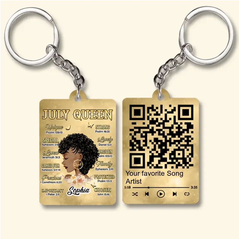 June Birthday Acrylic Keychain, Custom Birthday  Acrylic Keychain, Queens Born In June, June Birthday Acrylic Keychain For Woman