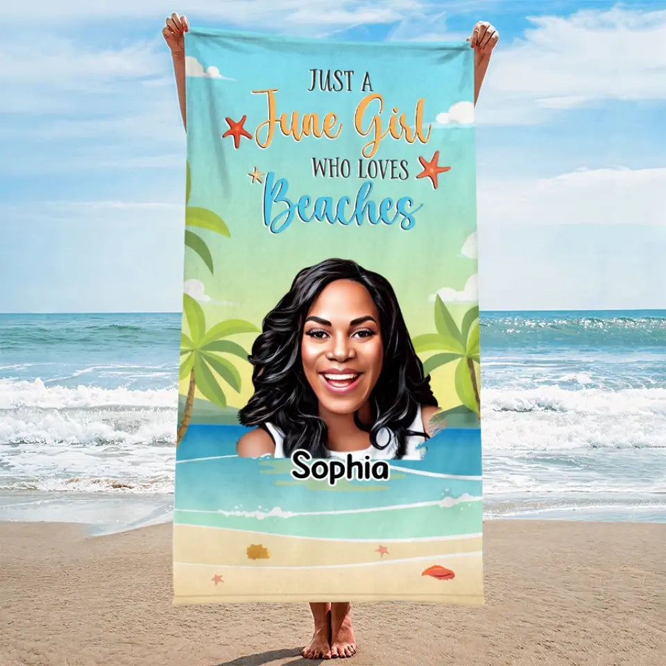 Custom Beach Towels, Beach Towel, Best Beach Towels, Queens was Born In June, June Birthday Gift For Woman, Beach Lover