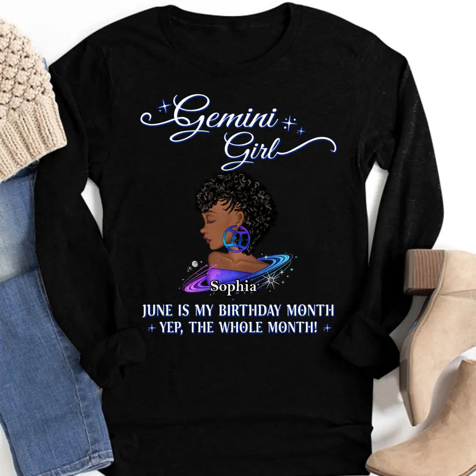 Custom Birthday Shirt, Gemini Zodiac T Shirt, Gemini Birthday Shirt, Gemini T Shirts For Ladies, Gemini Queen T Shirt