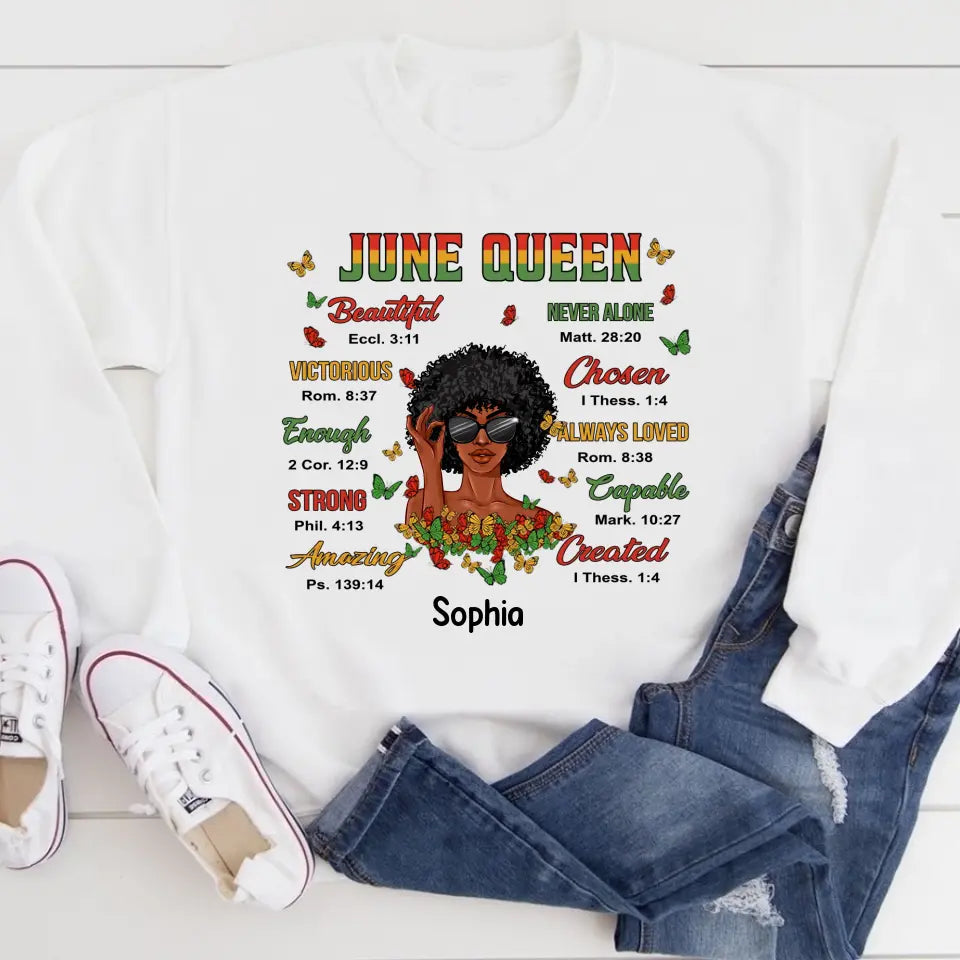Personalized Shirt - Juneteenth T Shirt, Black Women&#39;s Juneteenth t shirt, Juneteenth shirt ideas, Black History Gift For Black Woman