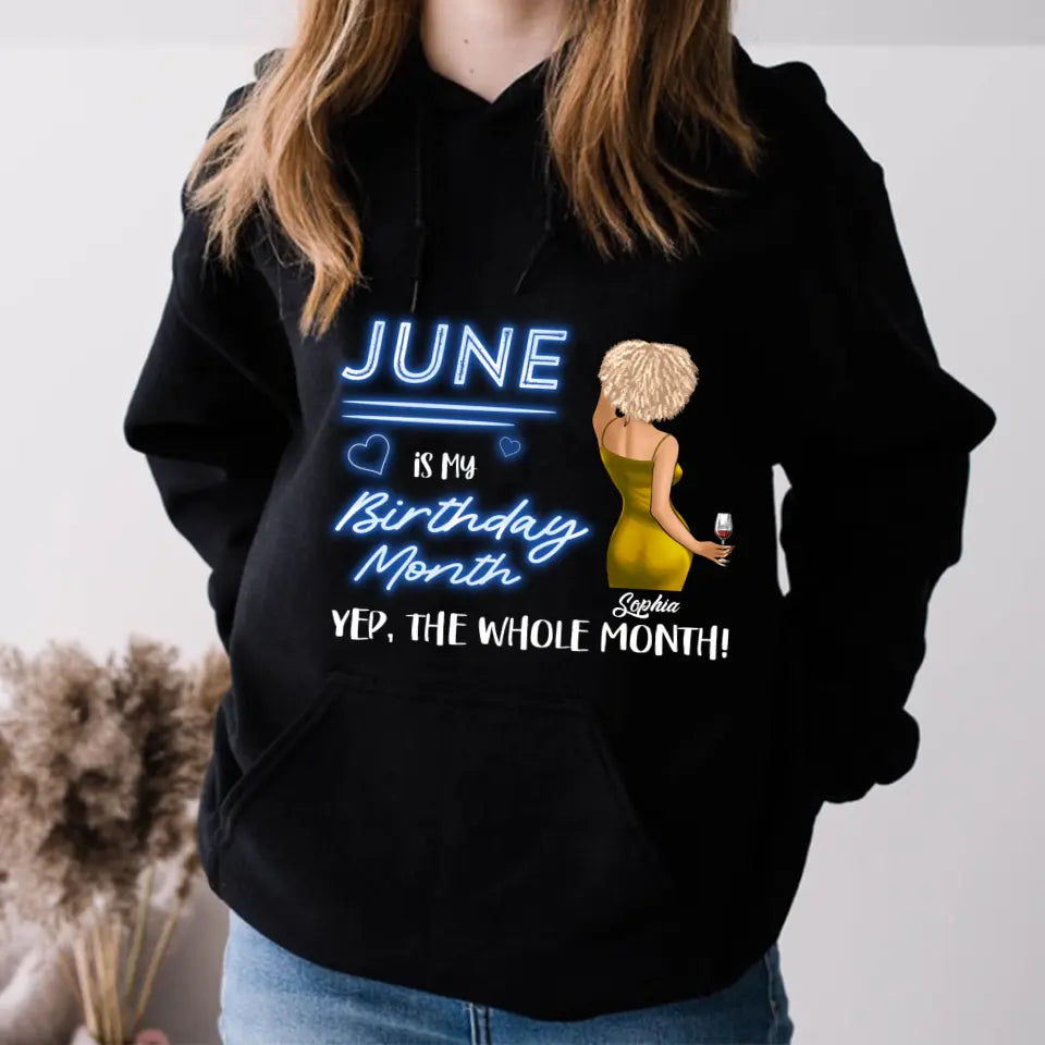 June Birthday Shirt, Custom Birthday Shirt, Queens Born In June, June Birthday Shirts For Woman, June Birthday Gifts