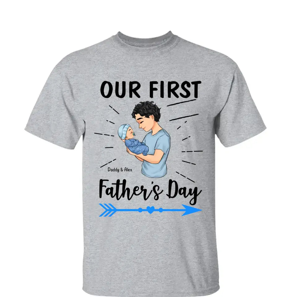 First Fathers Day Gift, Custom Father's day shirts, Best Gifts For New Dads, First Fathers Day Gift Ideas