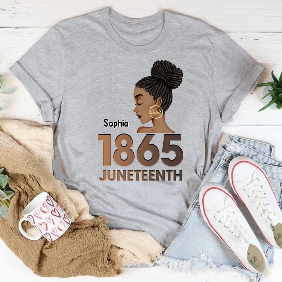 Personalized Shirt - Juneteenth T Shirt, Black Women&#39;s Juneteenth t shirt, Juneteenth shirt ideas, Black History Gift For Black Woman