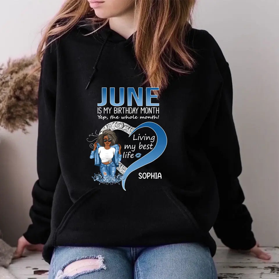 June Birthday Shirt, Custom Birthday Shirt, Queens was Born In June, June Birthday Shirts For Woman, June Birthday Gifts