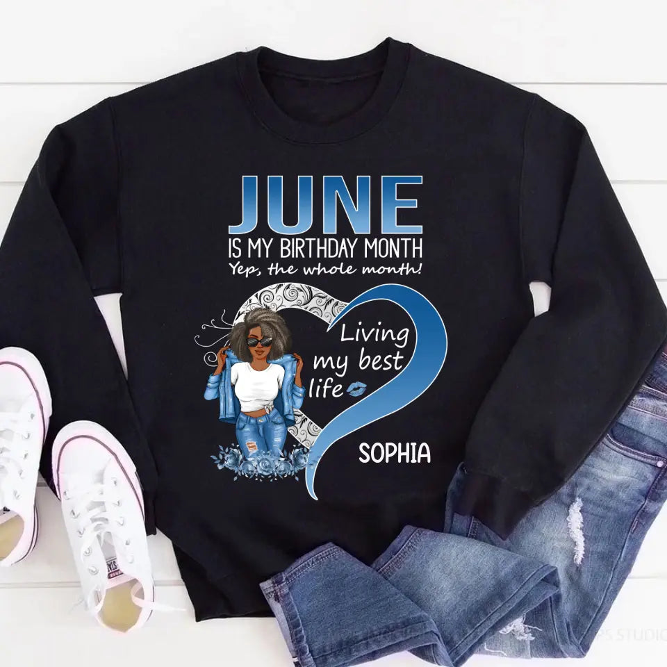 June Birthday Shirt, Custom Birthday Shirt, Queens was Born In June, June Birthday Shirts For Woman, June Birthday Gifts