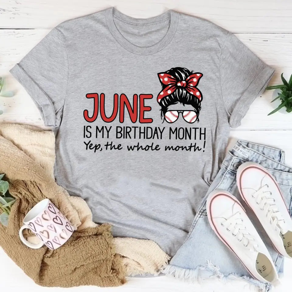 June Birthday Shirt, Custom Birthday Shirt, Queens was Born In June, June Birthday Shirts For Woman, June Birthday Gifts, Baseball Lovers