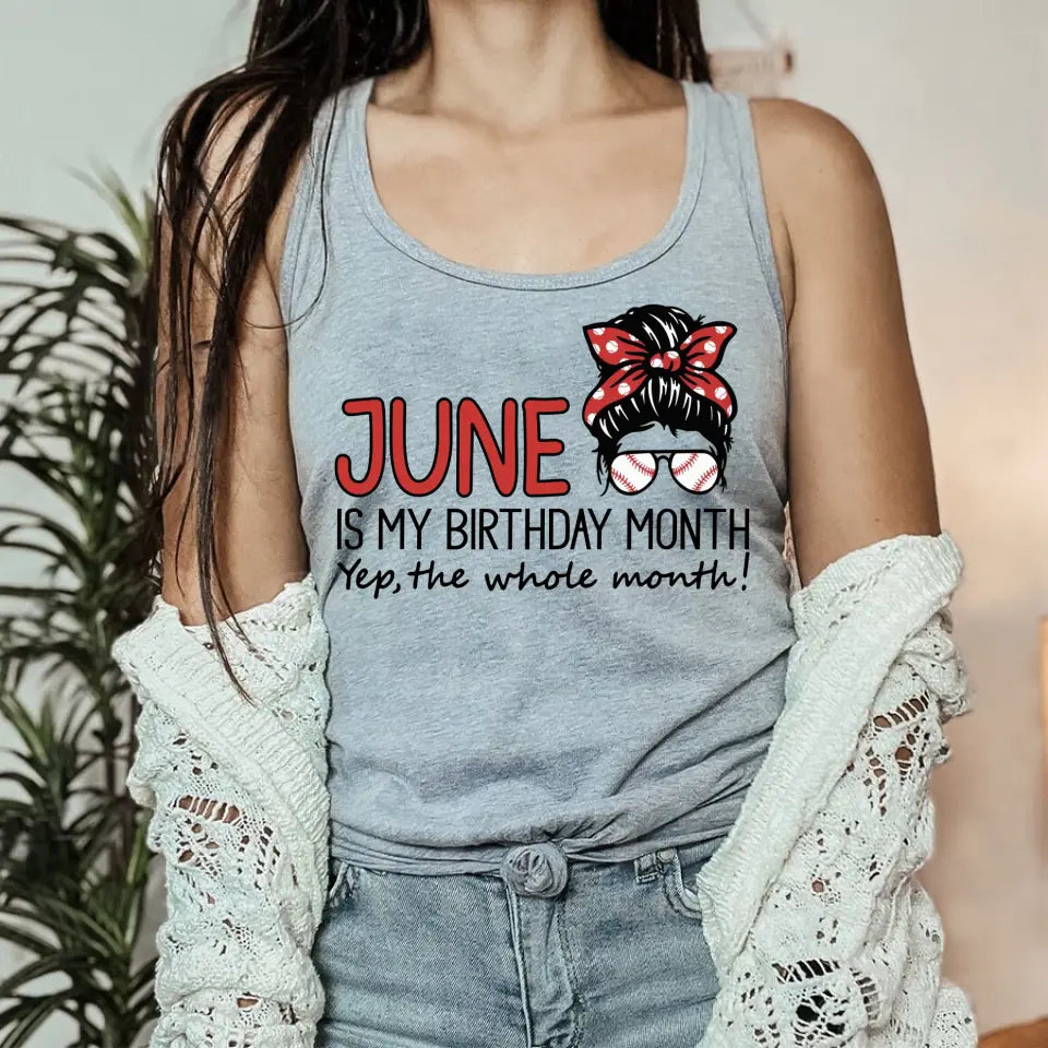 June Birthday Shirt, Custom Birthday Shirt, Queens was Born In June, June Birthday Shirts For Woman, June Birthday Gifts, Baseball Lovers