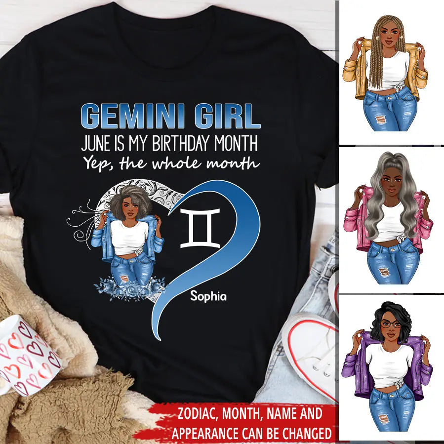 Personalized Birthday Shirts, Zodiac T Shirt, Zodiac Signs Shirt, Gemini Birthday T Shirt, Custom Birthday Gifts