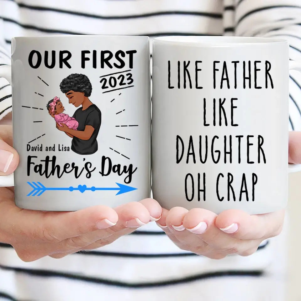 Personalized Fathers Day gifts, father's day coffee mug, First father's day gift ideas, Best dad mug, Father's day cup ideas